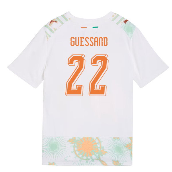 2026-2027 Ivory Coast Away Shirt (Kids) (Guessand 22)-SoccerKits Hub | Buy Soccer Jerseys Online